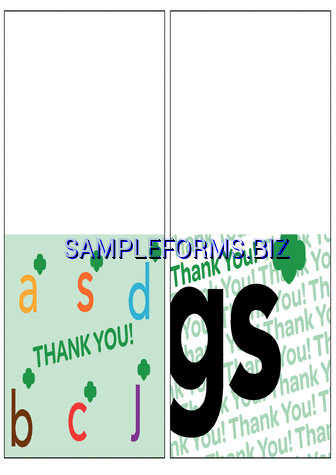 Thank You Card Template 1 pdf free