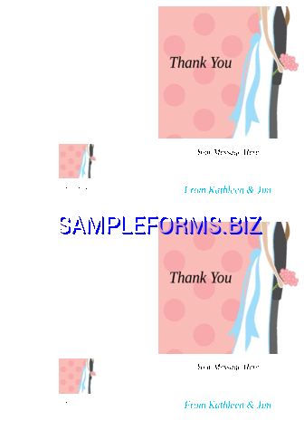 Thank You Card Template 3 dot pdf free